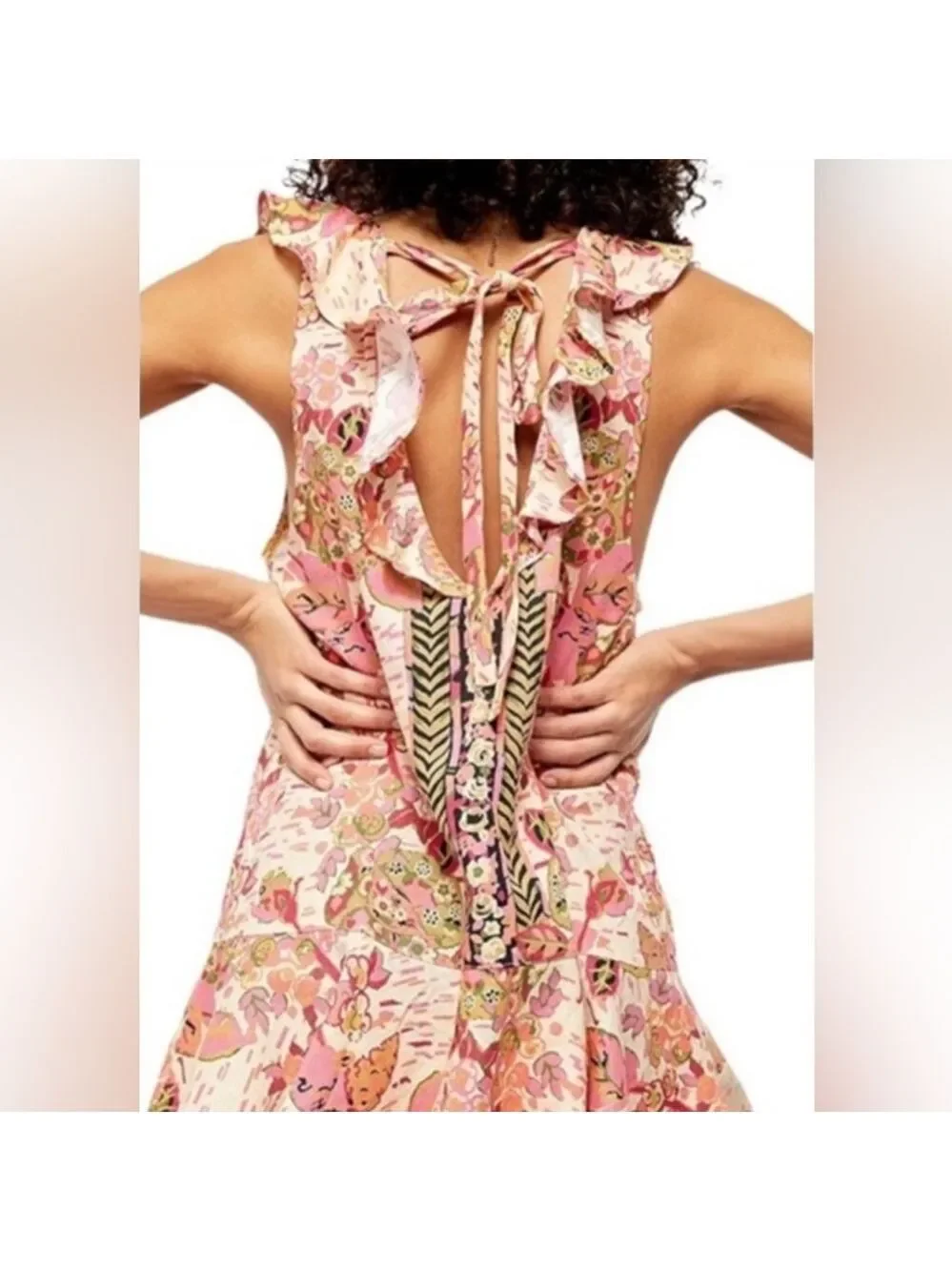 Free People Summer in Tulum Floral Mini Dress Sz. S